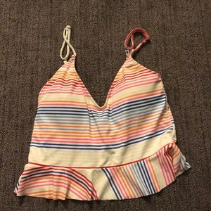 Kortni Jeane striped scoop back top